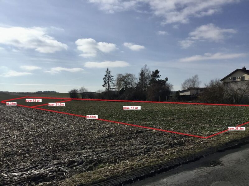 Ludwików 17 ar budowlane przy asfalcie