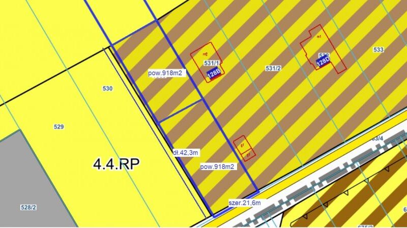 Rokitno - działki budowlane przy drodze asfaltowej