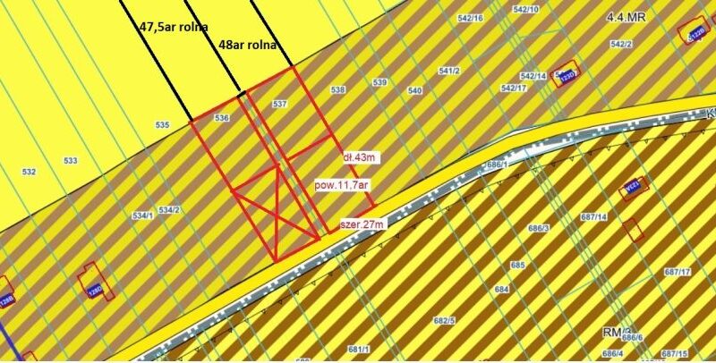 Rokitno - działki budowlane z drzewostanem