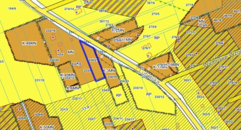 Działka ze starodrzewem -Jakubowice Kon.Lubelska