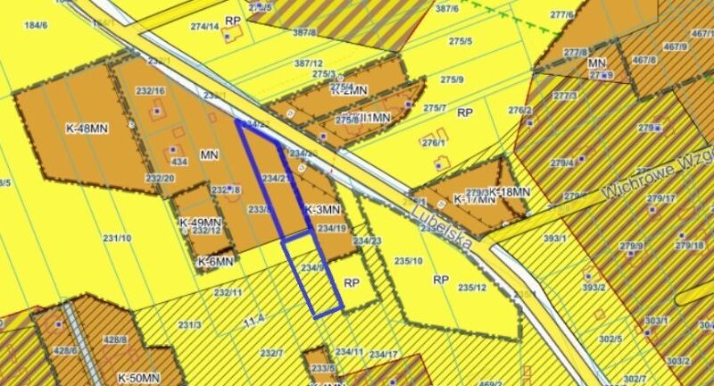 Działka bud-rolna ze starodrzewem -Jakubowice Kon.Lubelska