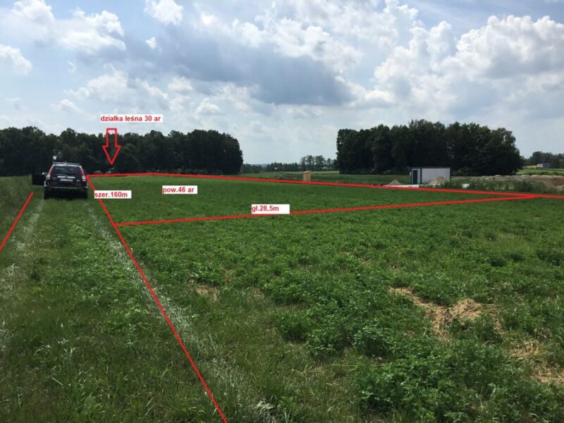 Działka bud-rolna przy lesie 15 km od Lublina