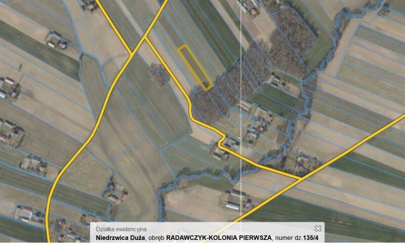 Działka bud-rolna przy lesie 15 km od Lublina