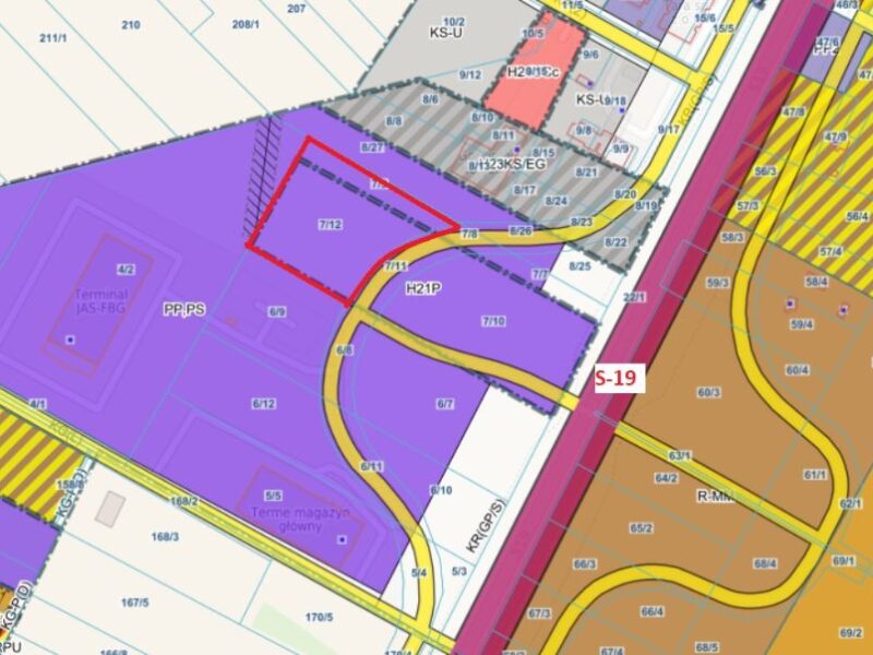Działka przemysłowa pod Lublinem przy S-19