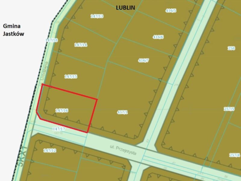 Lublin ul.Urodzajna - działka MN