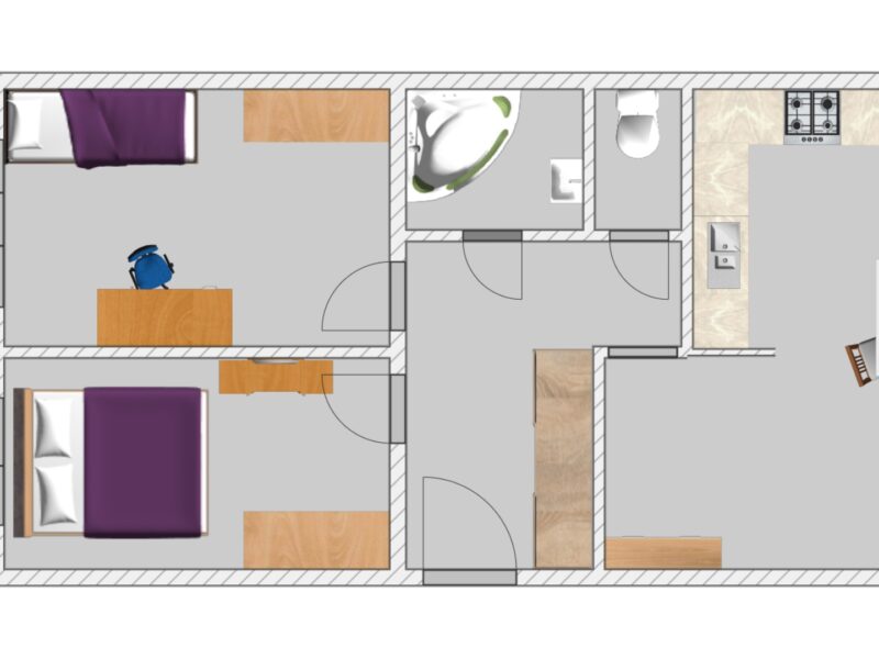 Funkcjonalne mieszkanie 47,9 m² – Wrotków, ul. Nałkowskich