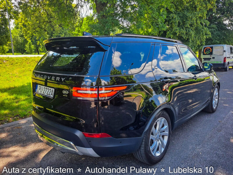 Land Rover Discovery V 2.0 TD4 HSE Luxury ⭐V 2.0 TD4 HSE Luxury⭐Diesel⭐2017⭐142445 tys. przebieg⭐180 KM KM⭐Navi⭐Certyfikat⭐Klima⭐Sprowadzony⭐4X4
