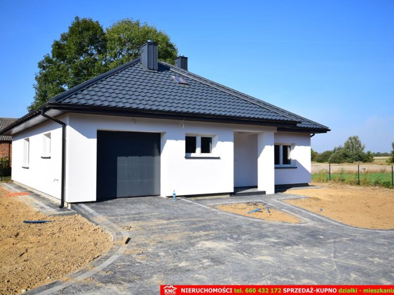 Nowiutki dom (X.2024) stan deweloperski blisko Lna