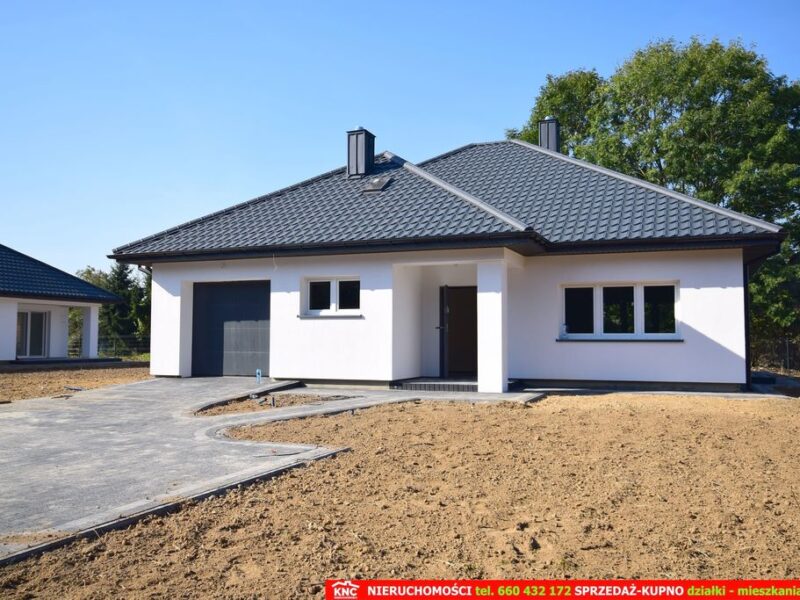 Nowiutki dom (X.2024) stan deweloperski blisko Lna