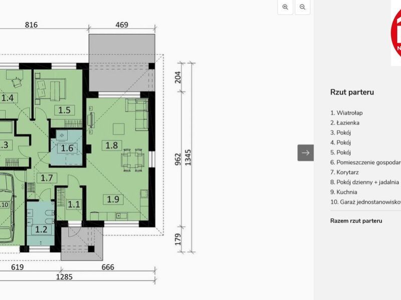 Nowiutki dom (X.2024) stan deweloperski blisko Lna