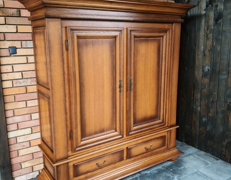 Aktówka dębowa / szafa / bieliźniarka / Meble holenderskie