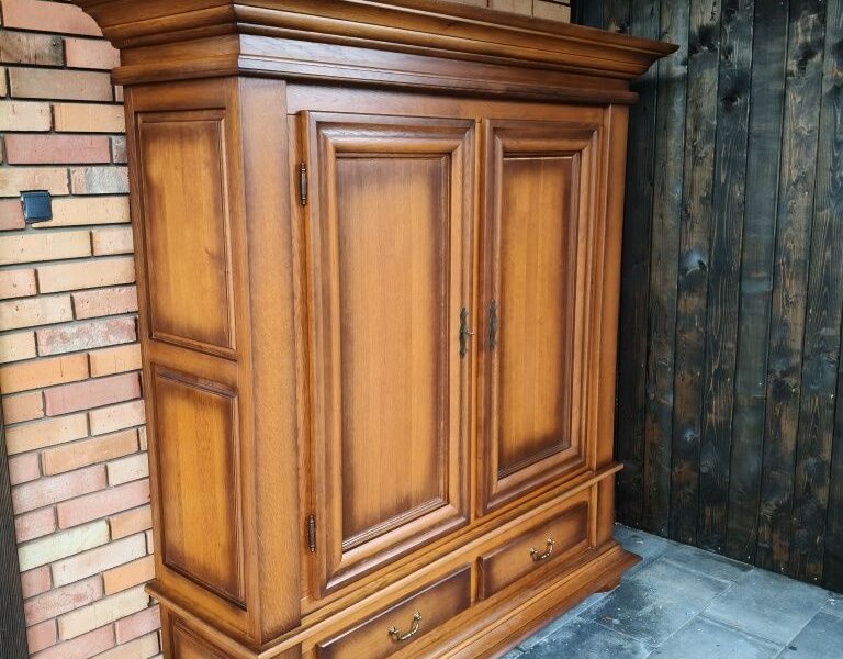 Aktówka dębowa / szafa / bieliźniarka / Meble holenderskie
