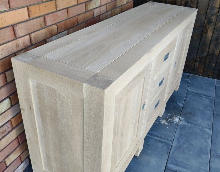 Komoda dębowa / oczyszczona / surowe drewno