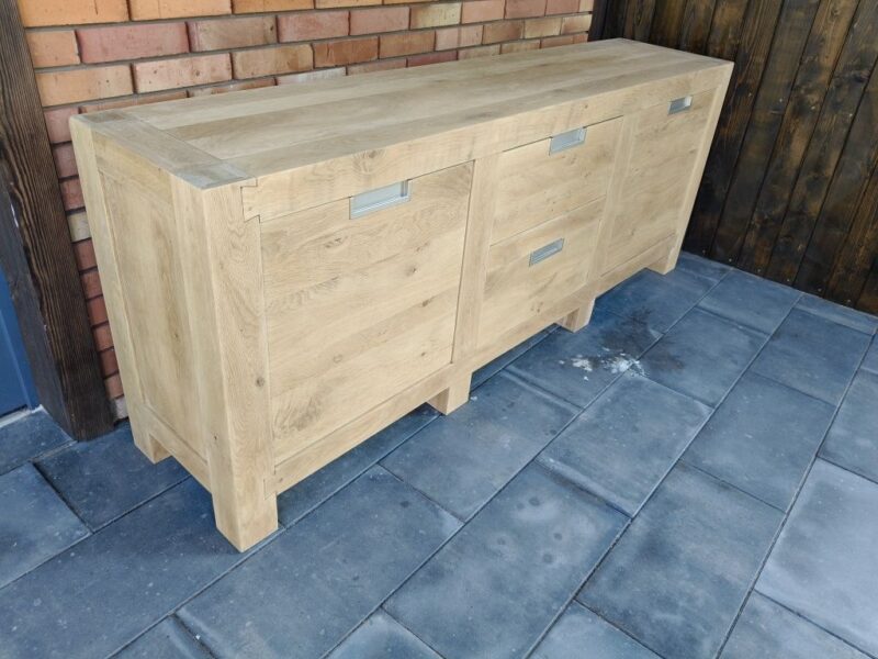Komoda dębowa / oczyszczona / surowe drewno
