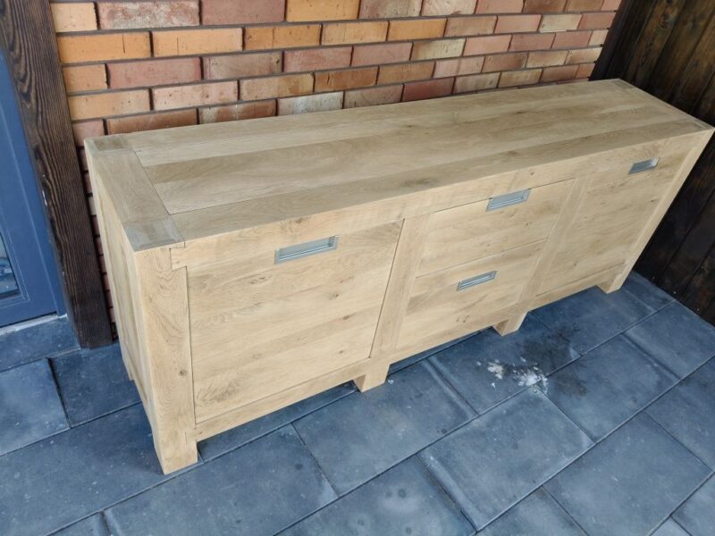 Komoda dębowa / oczyszczona / surowe drewno