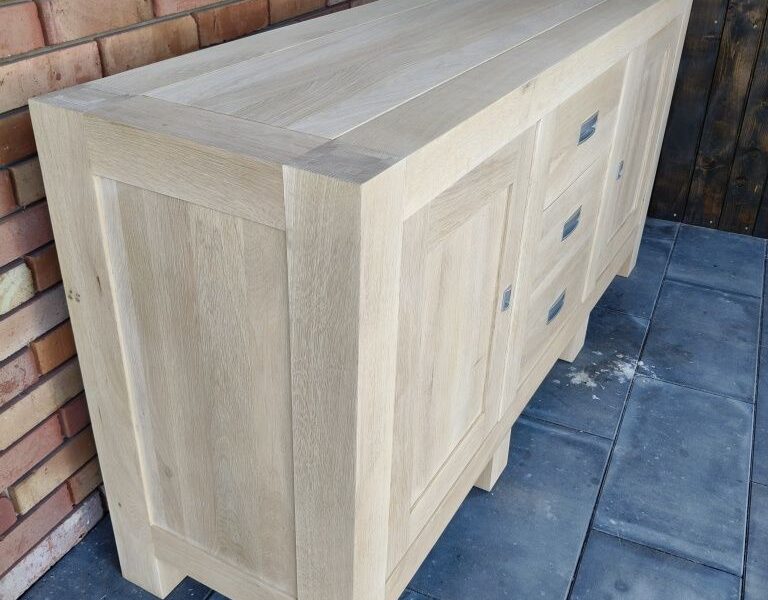 Komoda dębowa / oczyszczona / surowe drewno