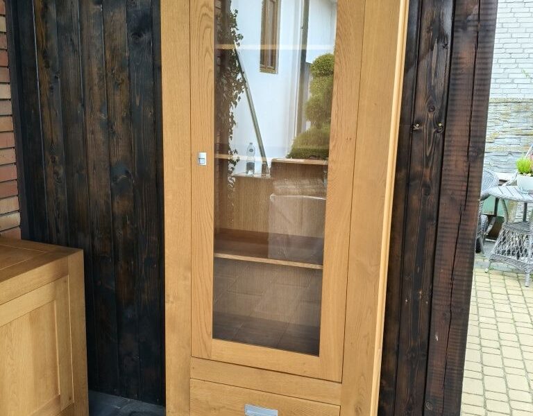 Komoda dębowa + witryna