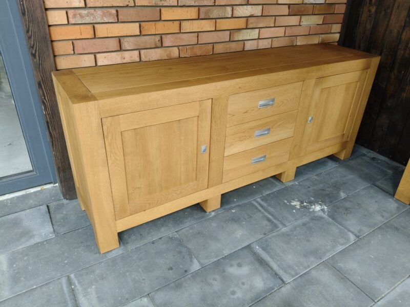 Komoda dębowa + witryna