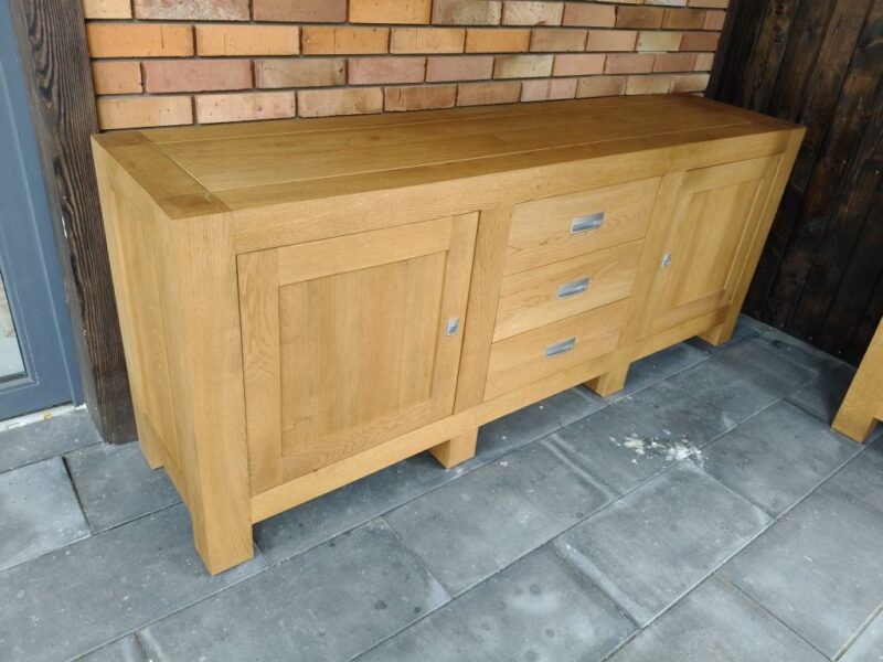 Komoda dębowa + witryna