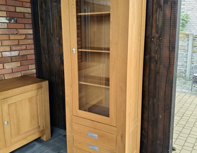 Komoda dębowa + witryna