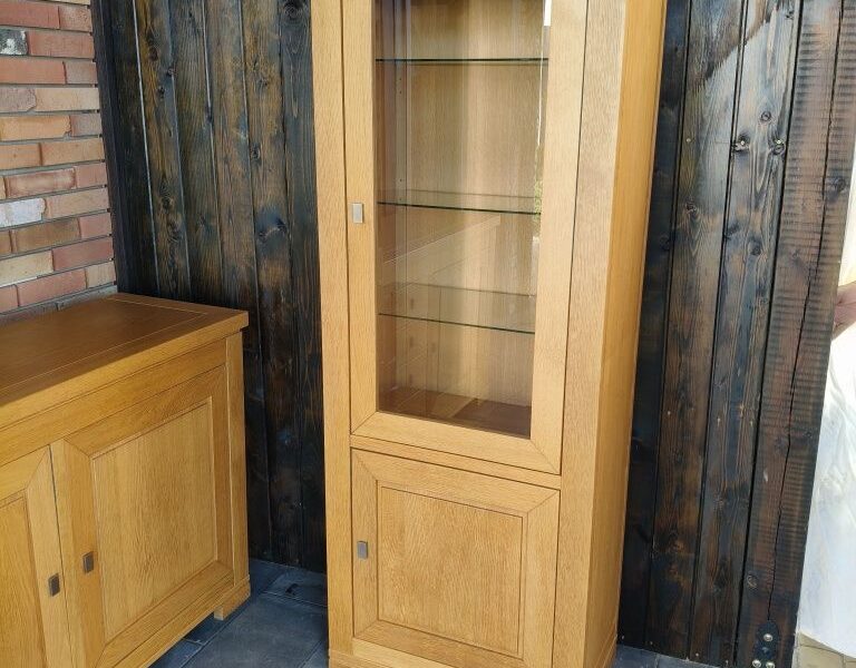 Komoda + witryna dębowa / meble holenderskie