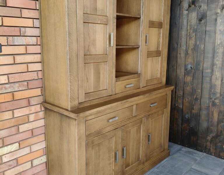 Kredens dębowy/ biblioteka