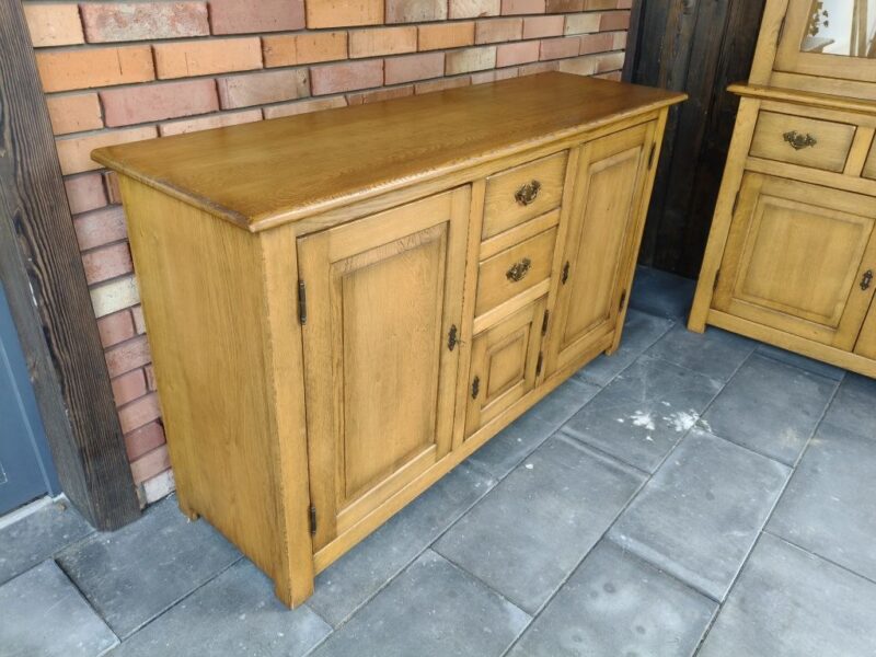 Kredens dębowy + komoda 100% dąb