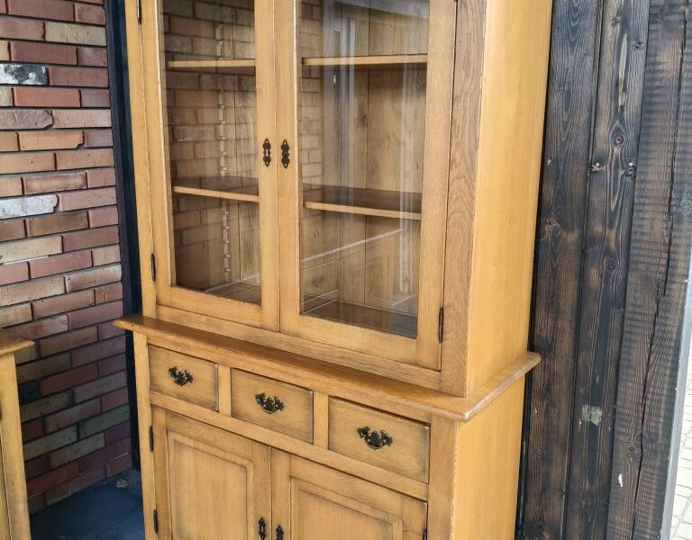 Kredens dębowy + komoda 100% dąb