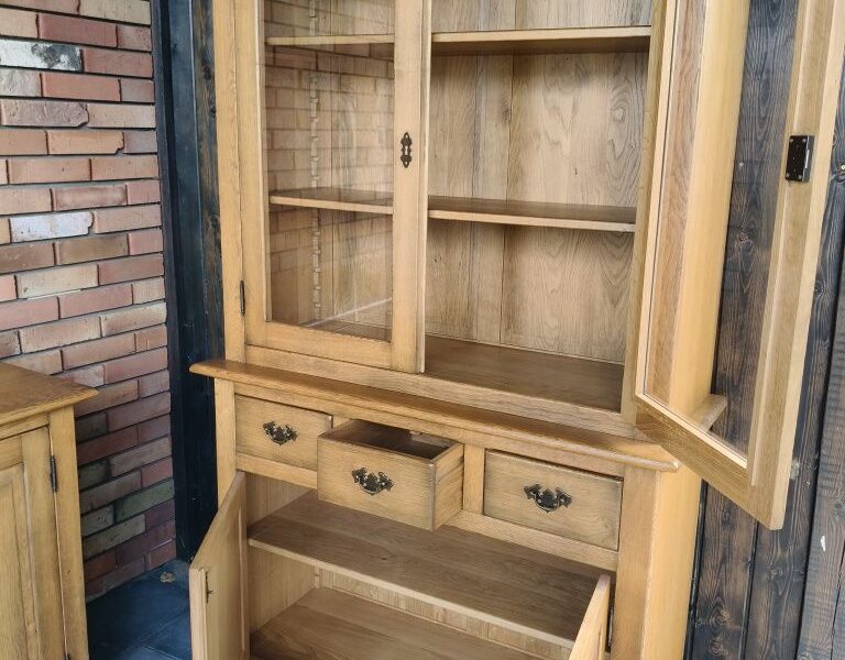 Kredens dębowy + komoda 100% dąb