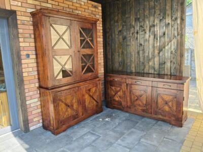 Kredens + komoda kolonialna