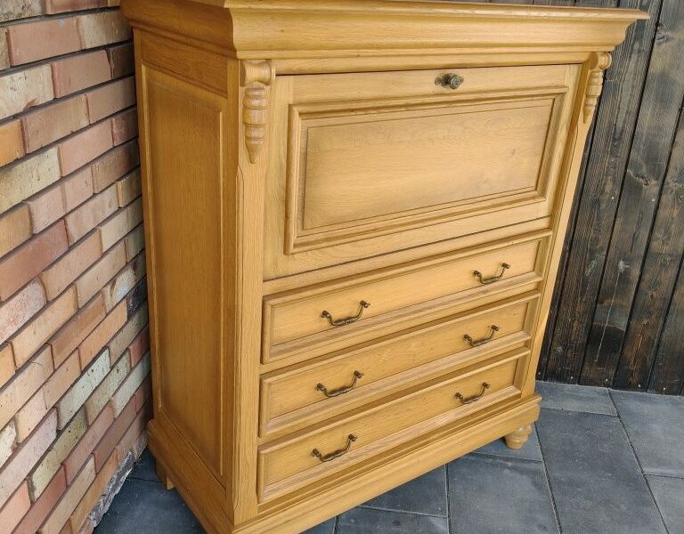 Sekretarzayk dębowy / meble holenderskie