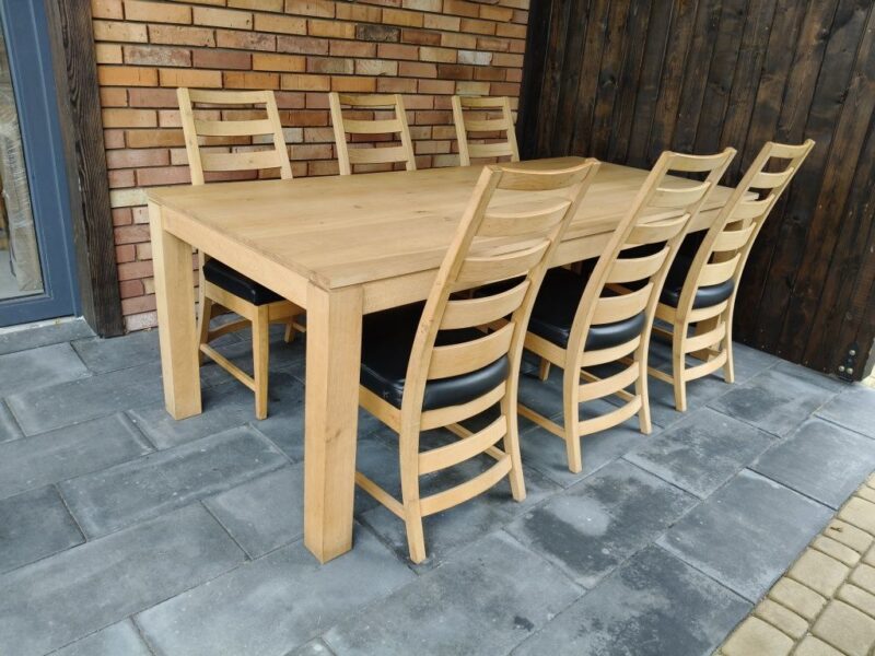 Stół dębowy + 6 krzeseł