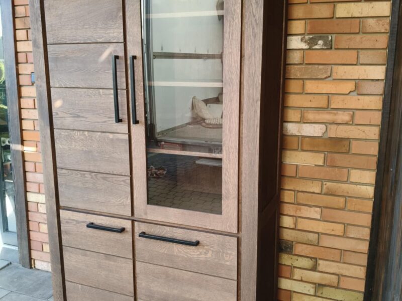 Witryna dębowa, biblioteka / meble holenderskie