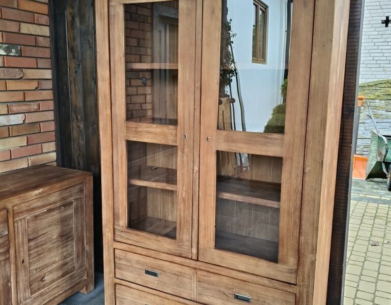 Witryna + komoda akacja