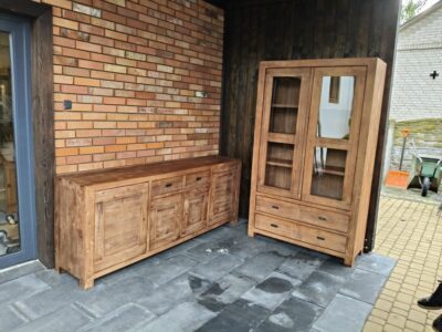 Witryna + komoda akacja