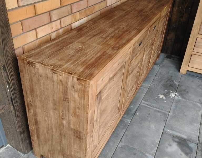 Witryna + komoda akacja