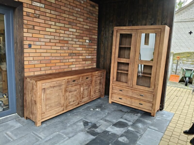 Witryna + komoda akacja