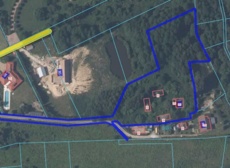 Siedlisko z budynkami w Motyczu