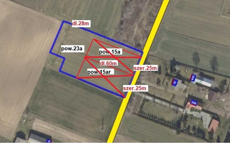 Działka na wzniesieniu 5 km od Nałęczowa