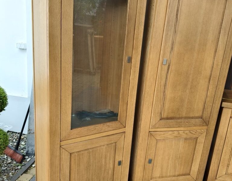 witryna dębowa + szafka / meble holenderskie