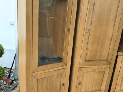 witryna dębowa + szafka / meble holenderskie