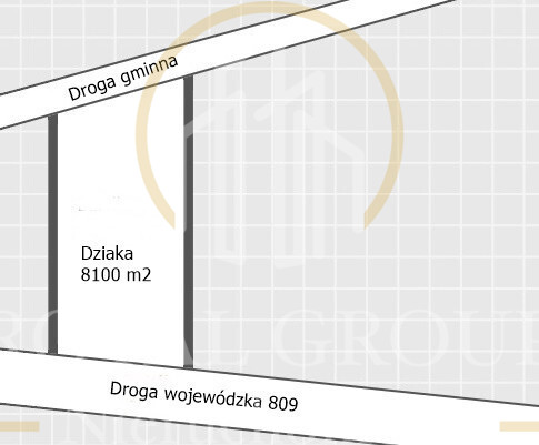 Działka przy drodze wojewódzkiej