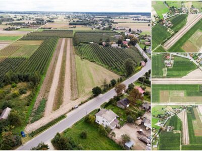 Działka budowlan o pow. 2 400 m2 w Kozłówce