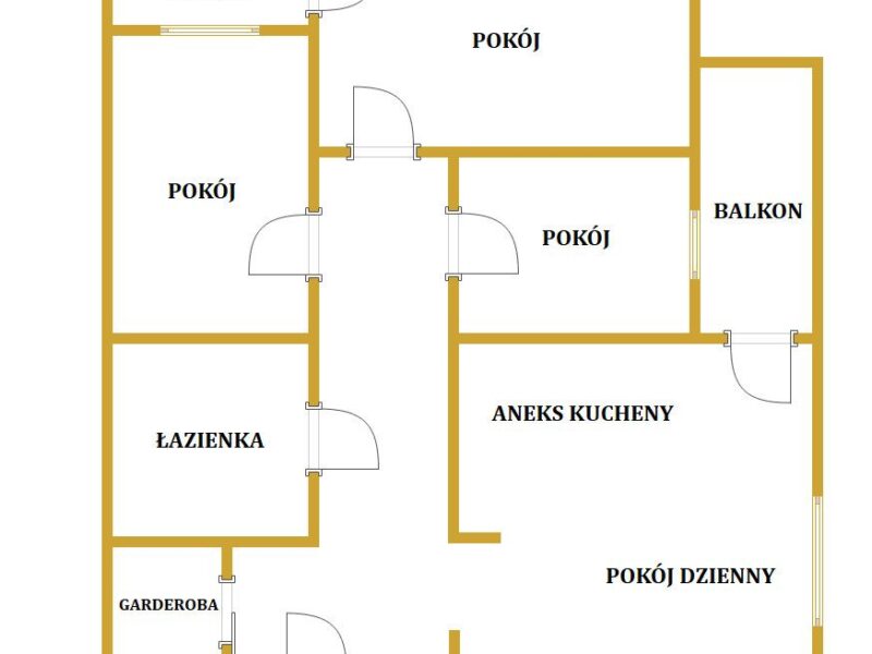 4 pokojowe mieszkanie 77 m2 ul. Kryształowa