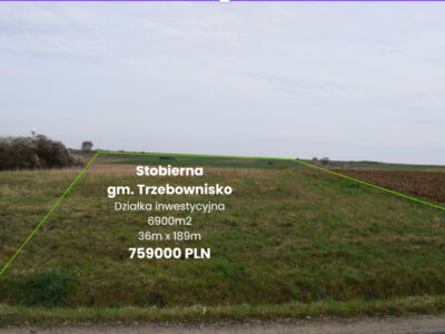 Działka 69a pod budownictwo- Stobierna