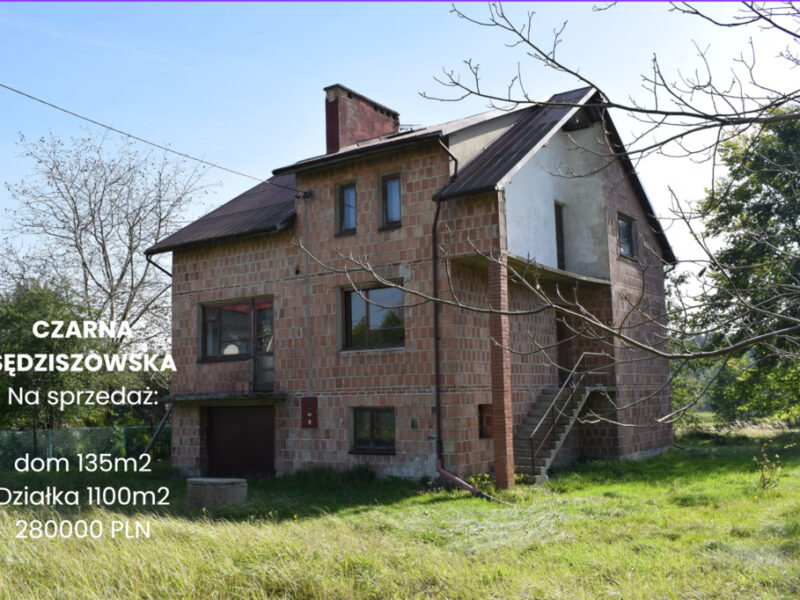 DOM Piętrowy 170m2- Czarna Sędziszowska