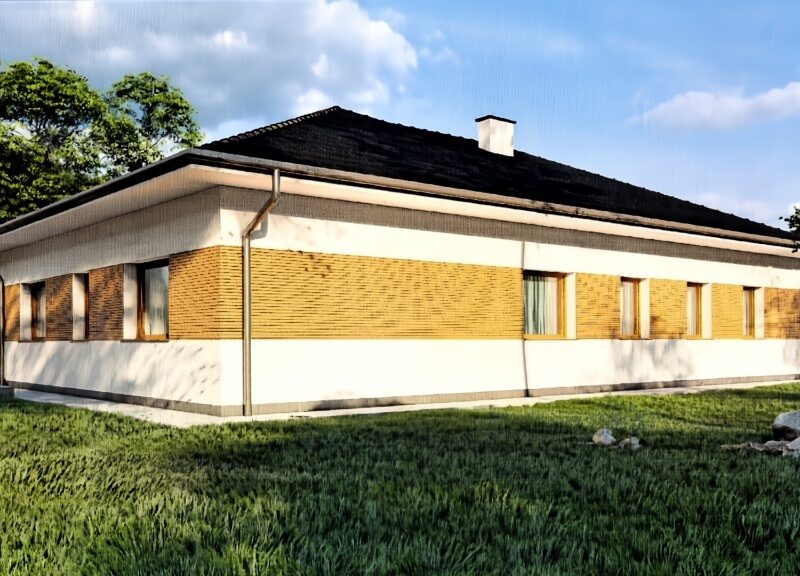 Działka 10 ar z rozpoczętą budową domu parterowego