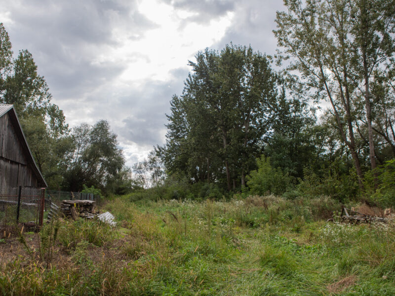 Działka 25 arów z budynkiem do adaptacji – Grądy