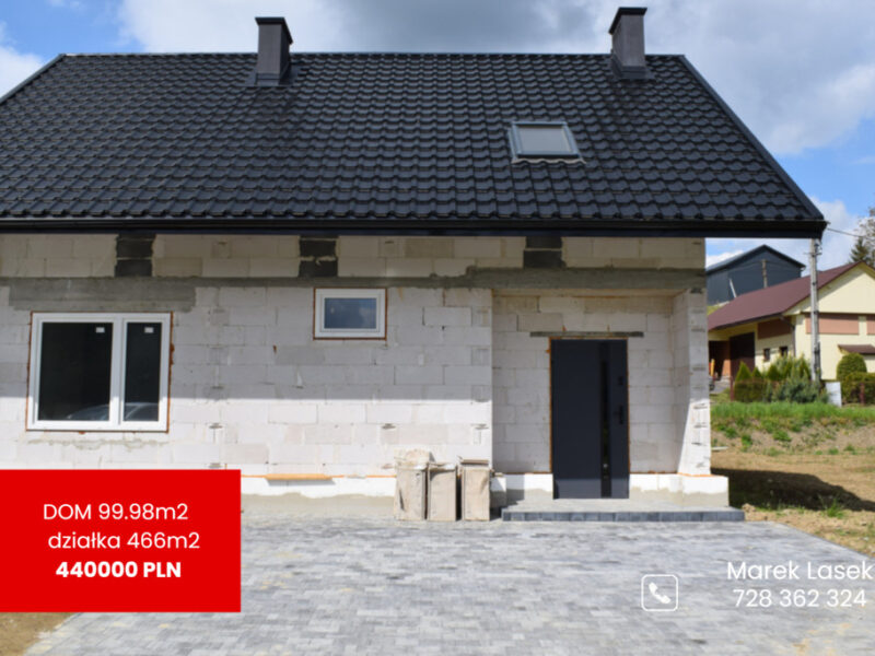 Dom 100m2, do wykończenia- Dynów