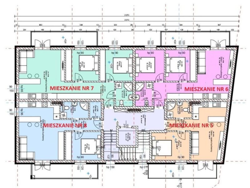 Bezczynszowe 1 piętro 47,60 m2 z balkonem